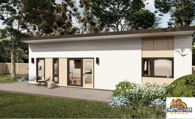 Rear with Landscaping